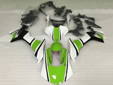 Affordable 2015-2019 Yamaha YZF 1000 R1 Motorcycle Fairings - White Green Black Australia