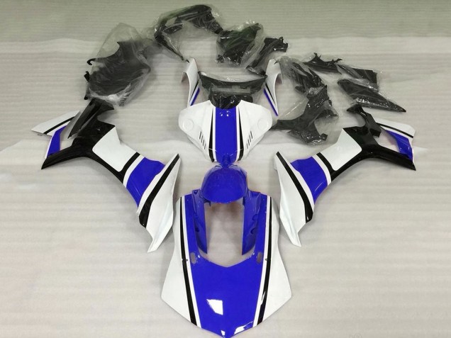 2015-2019 Yamaha YZF 1000 R1 Motorcycle Fairing - White Blue Black Australia