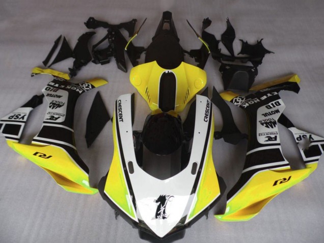 2015-2019 Yamaha YZF 1000 R1 Motorcycle Fairings - Yellow White Black Australia