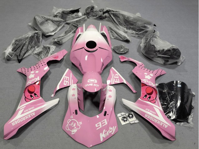 2020-2025 Yamaha YZF 1000 R1 Motorcycle Fairings - Pink White Kirby Australia