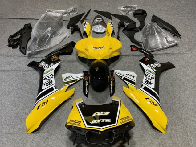 2020-2025 Yamaha YZF 1000 R1 Motorcycle Fairings - Yellow White Glossy Black GYTR Australia