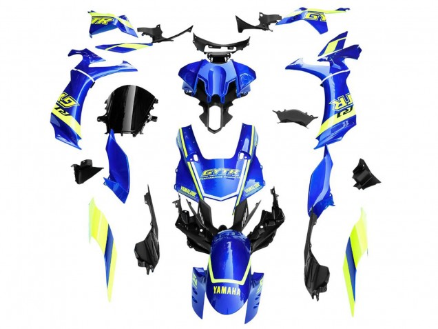 2020-2025 Yamaha YZF 1000 R1 Motorcycle Fairings - Blue Yellow White GYTR Australia