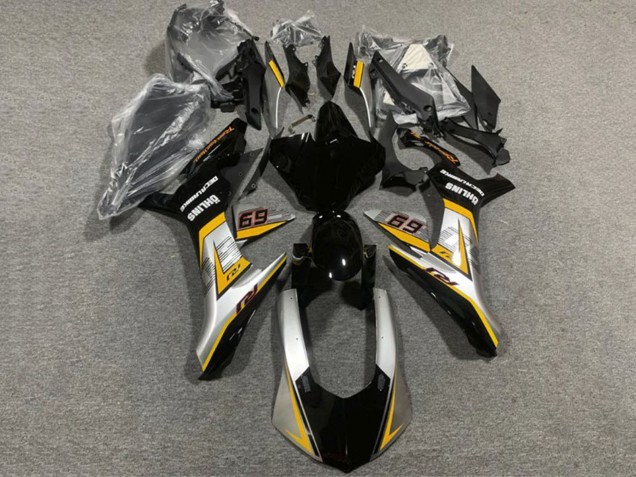 2020-2025 Yamaha YZF 1000 R1 Motorcycle Fairings - Silver Yellow Glossy Black Australia
