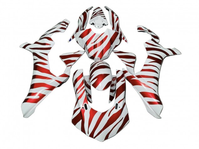 2020-2025 Yamaha YZF 1000 R1 Motorcycle Fairings - White Red Zebra Australia