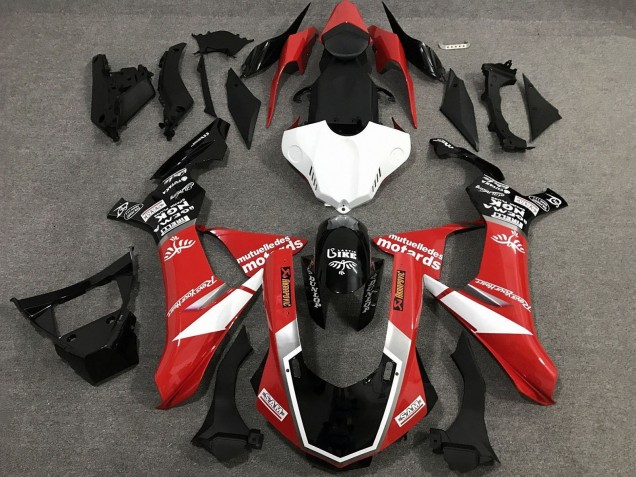 2020-2025 Yamaha YZF 1000 R1 Motorcycle Fairings - Red White Glossy Black Sam Australia