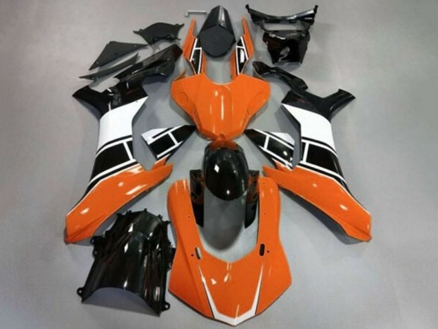 2020-2025 Yamaha YZF 1000 R1 Motorcycle Fairings - Orange White Glossy Black Australia