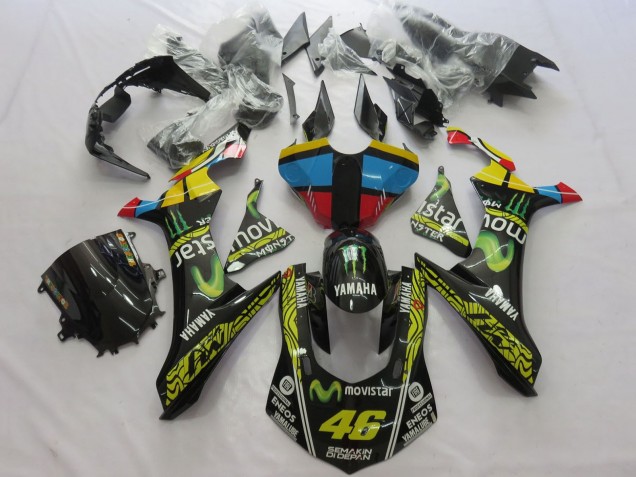 2020-2025 Yamaha YZF 1000 R1 Motorcycle Fairings - Yellow Blue Red Black Green MoviStar Monster Semakin Didepan Australia