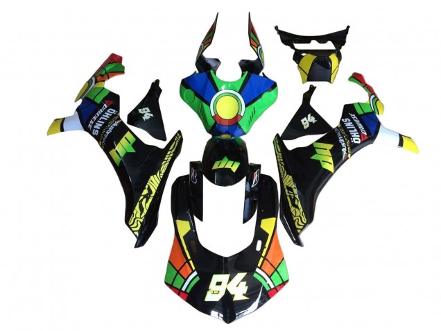 2020-2025 Yamaha YZF 1000 R1 Motorcycle Fairings - Blue Green Yellow Red Black Color Wheel 94 Australia