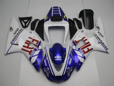 Affordable 1998-1999 Yamaha YZF 1000 R1 Motorcycle Fairings - White Blue Red Yellow Fiat Petronas Motul Australia