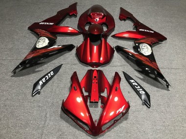 Affordable 2004-2006 Yamaha YZF 1000 R1 Motorcycle Fairing - Red Matte Black Australia