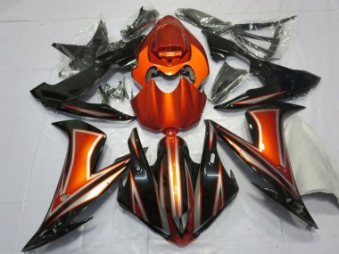 Affordable 2004-2006 Yamaha YZF 1000 R1 Motorcycle Fairings - Orange Glossy Black Australia