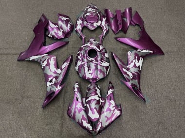 Affordable 2004-2006 Yamaha YZF 1000 R1 Motorcycle Fairings - Light Purple White Grey Camouflage Australia