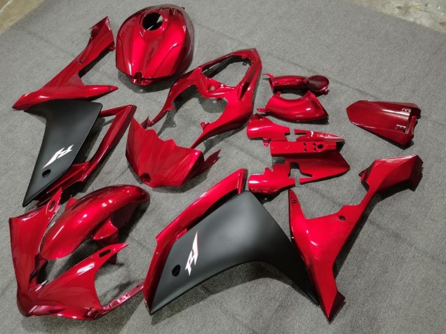 2004-2006 Yamaha YZF 1000 R1 Motorcycle Fairings - Red Matte Black Australia