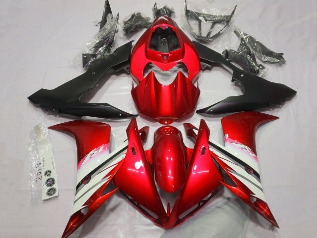 2004-2006 Yamaha YZF 1000 R1 Motorcycle Fairings - Red White Matte Black Australia