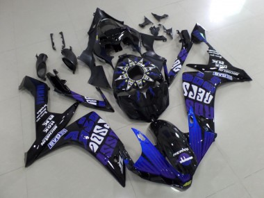 Affordable 2007-2008 Yamaha YZF 1000 R1 Motorcycle Fairings - Black Blue Purple White Rossi Australia