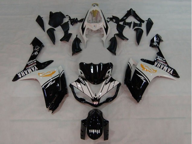 2007-2008 Yamaha YZF 1000 R1 Motorcycle Fairings - White Black Orange Dolphin Australia