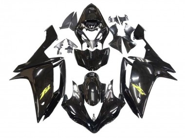 Affordable 2007-2008 Yamaha YZF 1000 R1 Motorcycle Fairings - Glossy Black Gold Decal Australia