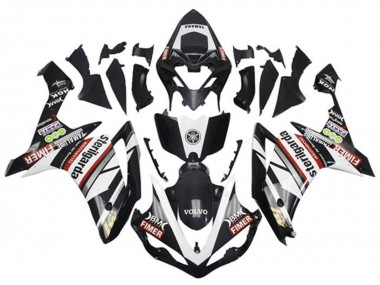 Affordable 2007-2008 Yamaha YZF 1000 R1 Motorcycle Fairings - White Red Black Volvo Fimer Yamalube Sterilgarda Australia