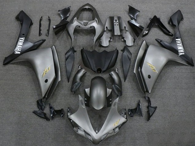 2007-2008 Yamaha YZF 1000 R1 Motorcycle Fairings - Dark Silver Matte Black Australia