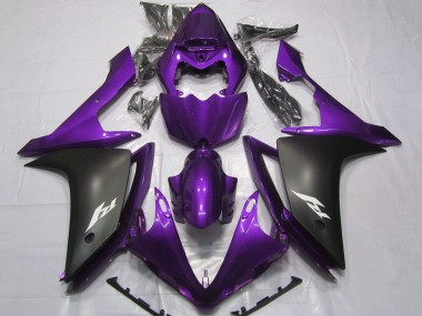 Affordable 2007-2008 Yamaha YZF 1000 R1 Motorcycle Fairings - Purple Matte Black Australia