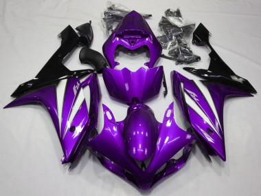 Affordable 2007-2008 Yamaha YZF 1000 R1 Motorcycle Fairings - Purple White Black Australia