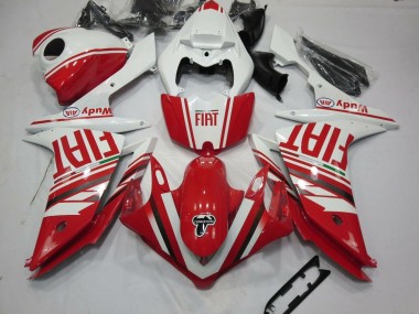 Affordable 2007-2008 Yamaha YZF 1000 R1 Motorcycle Fairings - White Red Fiat Australia