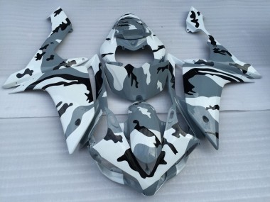 Affordable 2007-2008 Yamaha YZF 1000 R1 Motorcycle Fairings - White Grey Black Camouflage Australia