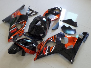 Affordable 2004-2005 Suzuki GSXR 600 / GSXR 750 Motorcycle Fairings - Glossy Black Orange Australia