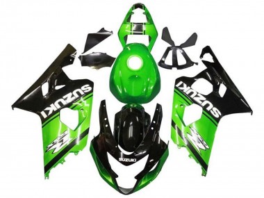 Affordable 2004-2005 Suzuki GSXR 600 / GSXR 750 Motorcycle Fairings - Green Black White Australia