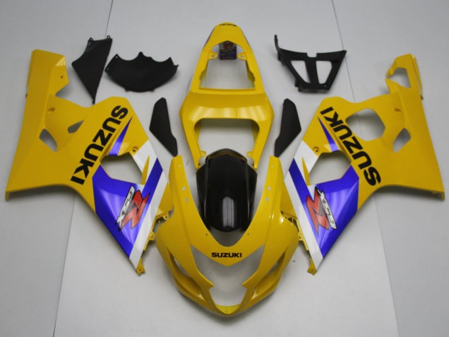 2004-2005 Suzuki GSXR 600 / GSXR 750 Motorcycle Fairings - Yellow White Blue Black Australia