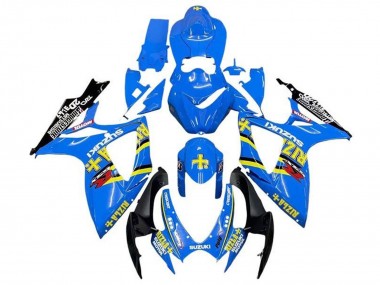 Affordable 2006-2007 Suzuki GSXR 600 / GSXR 750 Motorcycle Fairings - Blue Yellow Black Rizla Australia