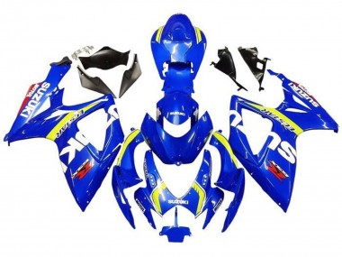 Affordable 2006-2007 Suzuki GSXR 600 / GSXR 750 Motorcycle Fairings - Blue White Yellow Red Ecstar Australia