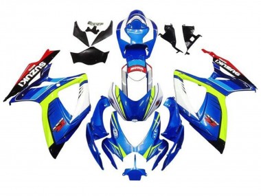 Affordable 2006-2007 Suzuki GSXR 600 / GSXR 750 Motorcycle Fairings - Blue Yellow White Red Australia