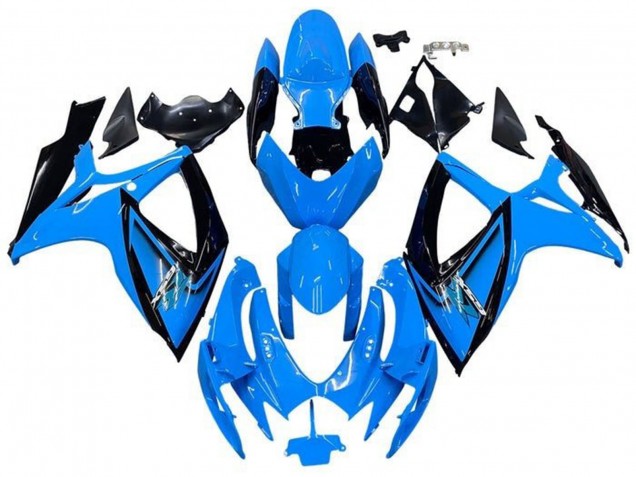 2006-2007 Suzuki GSXR 600 / GSXR 750 Motorcycle Fairings - Light Blue Black Australia