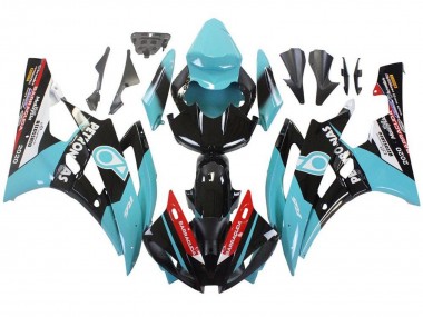 Affordable 2006-2007 Yamaha YZF R6 Motorcycle Fairings - Light Blue Red White Black Petronas Australia