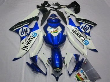 Affordable 2006-2007 Yamaha YZF R6 Motorcycle Fairings - White Blue Black Australia