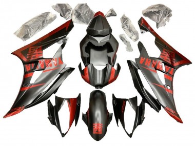 Affordable 2006-2007 Yamaha YZF R6 Motorcycle Fairing - Red Matte Black Australia