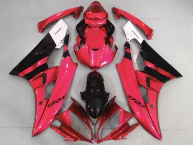 Affordable 2006-2007 Yamaha YZF R6 Motorcycle Fairings - White Red Glossy Black Australia