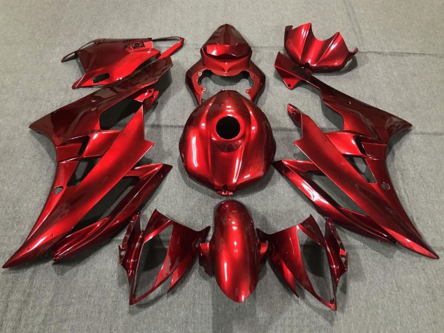 2006-2007 Yamaha YZF R6 Motorcycle Fairings - Red Australia