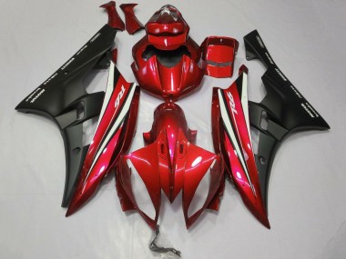 Affordable 2006-2007 Yamaha YZF R6 Motorcycle Fairings - Red White Matte Black Motul Australia