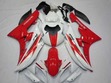 Affordable 2006-2007 Yamaha YZF R6 Motorcycle Fairings - White Red Australia