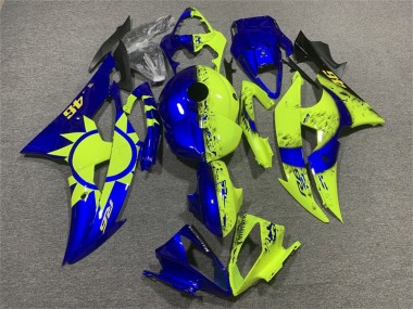 Affordable 2008-2016 Yamaha YZF R6 Motorcycle Fairings - Blue Neon Yellow 46 Australia