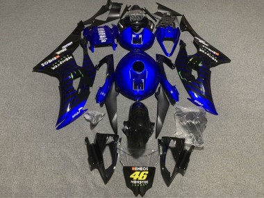 Affordable 2008-2016 Yamaha YZF R6 Motorcycle Fairings - Blue Black ENEOS Monster 46 Australia