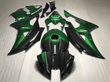 Affordable 2008-2016 Yamaha YZF R6 Motorcycle Fairing - Green Carbon Fiber Style Australia