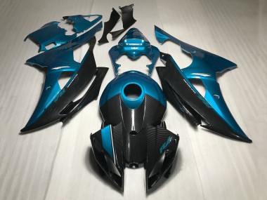 Affordable 2008-2016 Yamaha YZF R6 Motorcycle Fairings - Blue Carbon Fiber Style Australia