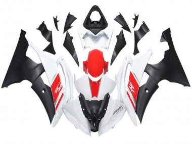 Affordable 2008-2016 Yamaha YZF R6 Motorcycle Fairing - White Red Matte Black Australia