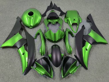 Affordable 2008-2016 Yamaha YZF R6 Motorcycle Fairings - Green Matte Black Australia