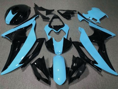 Affordable 2008-2016 Yamaha YZF R6 Motorcycle Fairings - Light Blue Glossy Black Australia