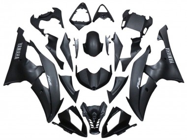 Affordable 2008-2016 Yamaha YZF R6 Motorcycle Fairings - Matte Black Silver Decals Australia
