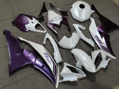 Affordable 2008-2016 Yamaha YZF R6 Motorcycle Fairing - White Purple Australia